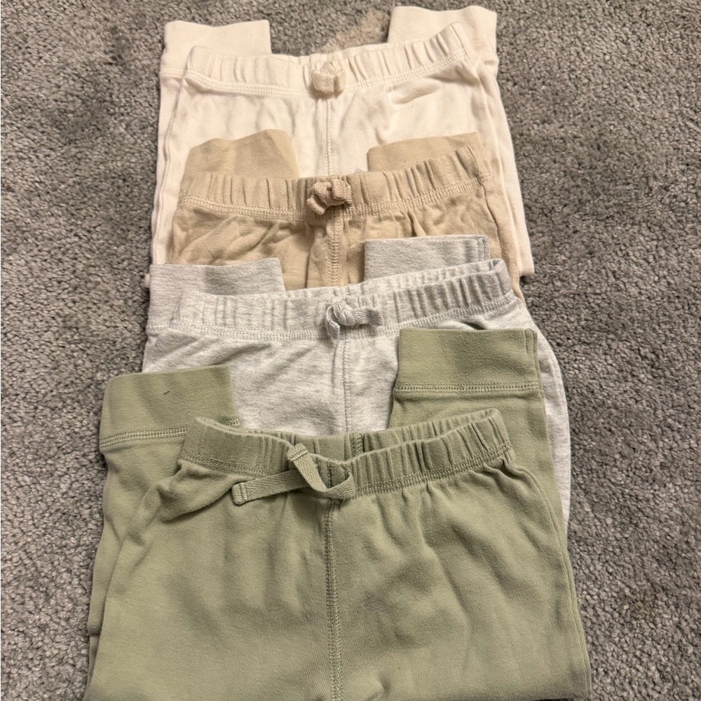 Carter's Infant 4 Joggers - Cream, Tan, Gray, Green